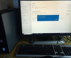 Prodám funkční PC sestavu Dell 755 SFF +22" LCD HP